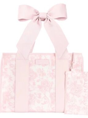 case-mate Pink Floral Bow-Handle Tote